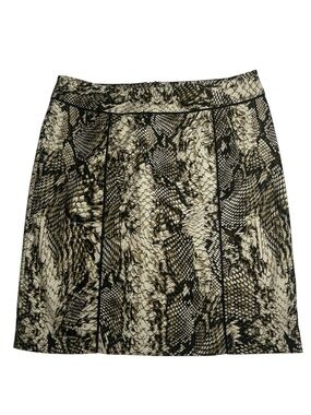 Caché Vintage Snake Print Mini Skirt Mid Rise Full Length Back Zipper Y2K 2
